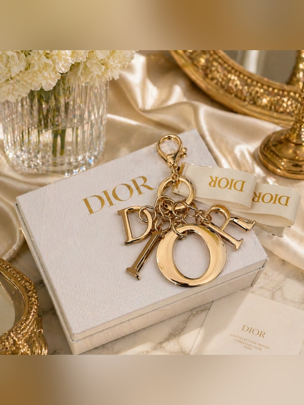 Dior Gold Keychain